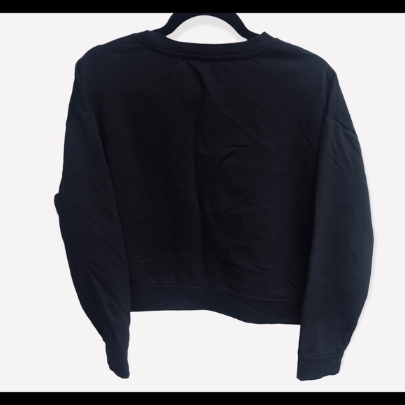 NWOT Cropped Sweatshirt with “XOXO” all blingy! Medium - Picture 2 of 5